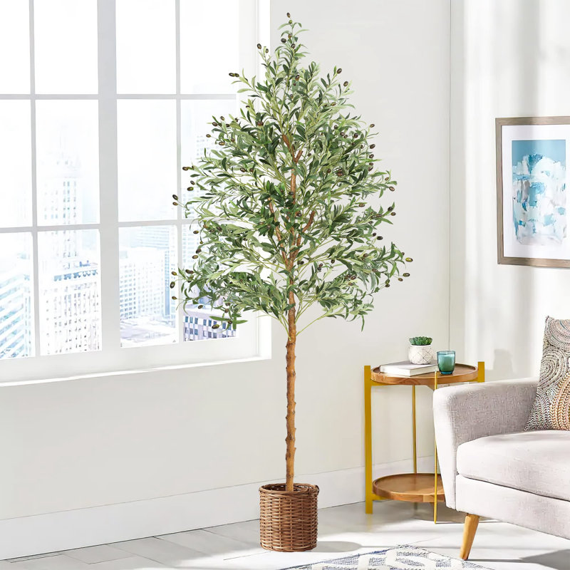 Primrue Faux Olive Tree Tree in Pot & Reviews Wayfair